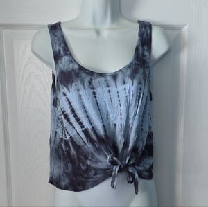 Bluenotes Tie-Dye Tank Top - Blue and Black